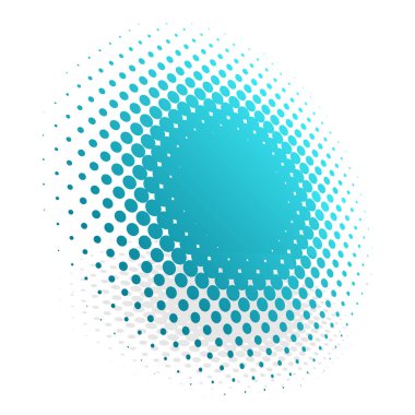 Renkli yarım ton vektör deseni, dokusu üç boyutlu perspektifte. Çemberler, noktalar, ekran çizimleri. Çil, noktalama, benek çizimi. Noktacı vektör sanatı