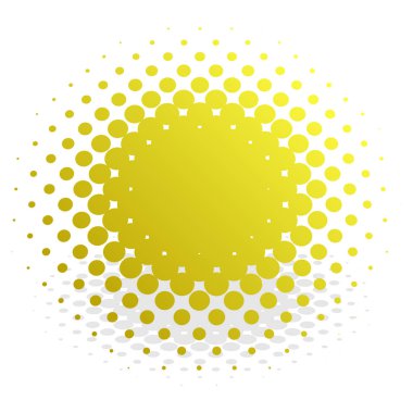 Renkli yarım ton vektör deseni, dokusu üç boyutlu perspektifte. Çemberler, noktalar, ekran çizimleri. Çil, noktalama, benek çizimi. Noktacı vektör sanatı