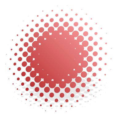 Renkli yarım ton vektör deseni, dokusu üç boyutlu perspektifte. Çemberler, noktalar, ekran çizimleri. Çil, noktalama, benek çizimi. Noktacı vektör sanatı