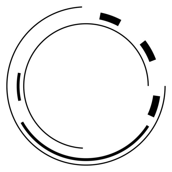 Sci Koncentrisk Geometrisk Ring Cirkel Gui Designelement Vektor Illustration — Stock vektor