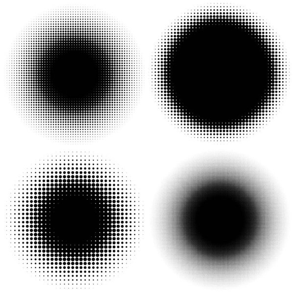 Наполовину векторный рисунок, текстура. Круги, точки, набор иллюстраций на скринтоне. Веснушки, капельки, пятнышки иллюстрации. Векторное искусство Пуантилиста