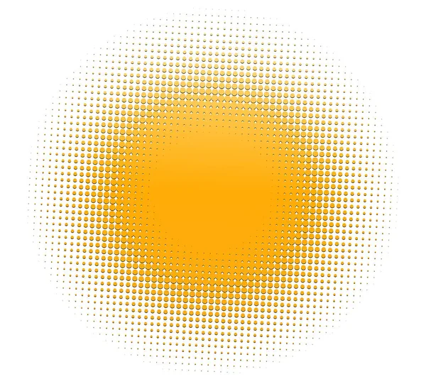 Élément Couleur Demi Teinte Demi Teinte Illustration Vectorielle Points Cercles — Image vectorielle