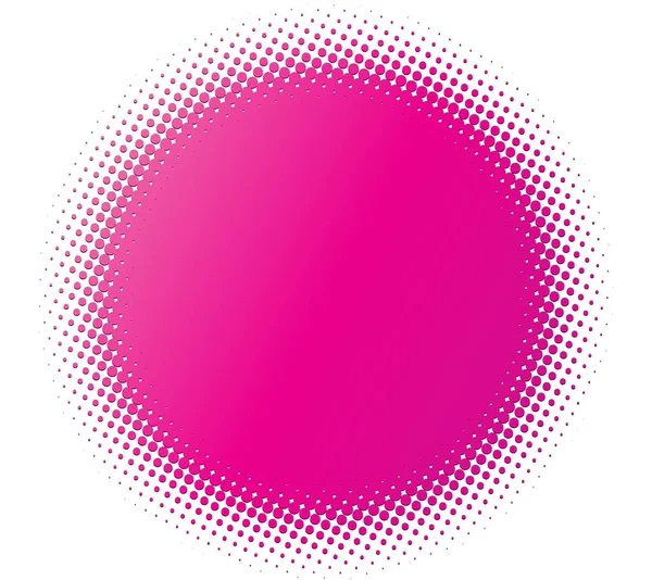 Colour Halftone Half Tone Element Dots Circles Speckles Freckles Vector — Stock Vector