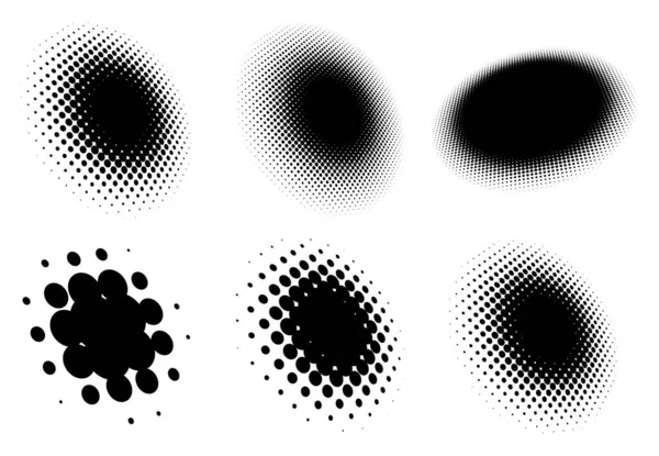 Motif Vectoriel Demi Teinte Texture Cercles Points Illustration Screentone Freckle — Image vectorielle