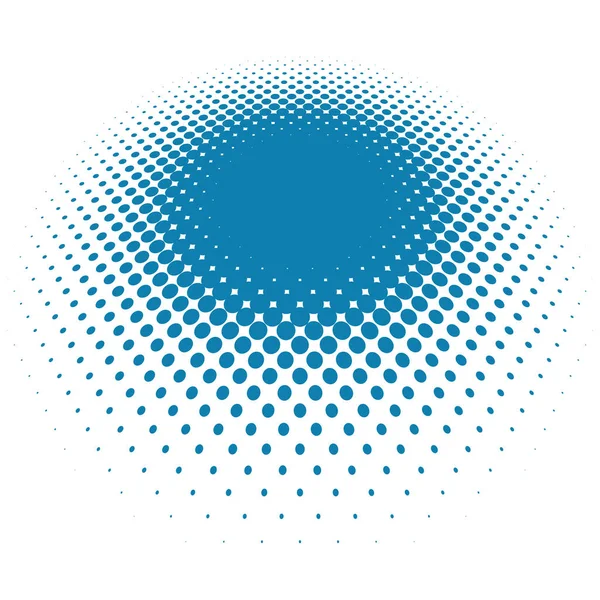 Färgglada Halvvektorn Mönster Textur Perspektiv Cirklar Prickar Screentone Illustration Fräkne — Stock vektor