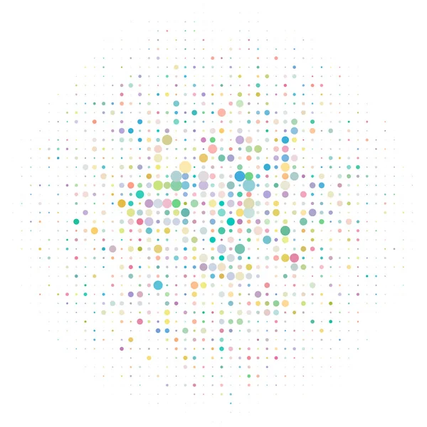 Pois Aléatoires Demi Ton Rond Demi Ton Élément Speckles Illustration — Image vectorielle