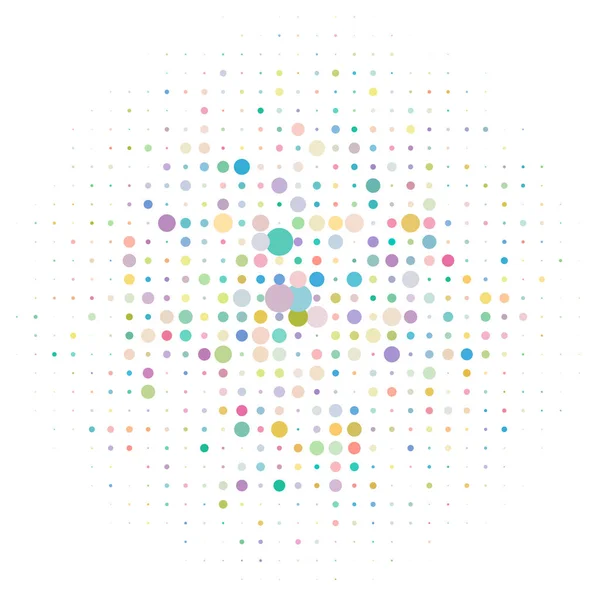 Pois Aléatoires Demi Ton Rond Demi Ton Élément Speckles Illustration — Image vectorielle