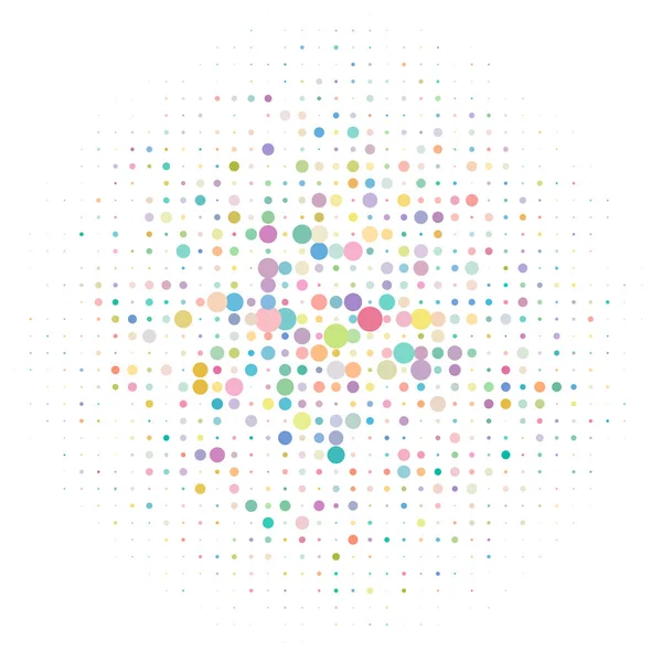 Pois Aléatoires Demi Ton Rond Demi Ton Élément Speckles Illustration — Image vectorielle