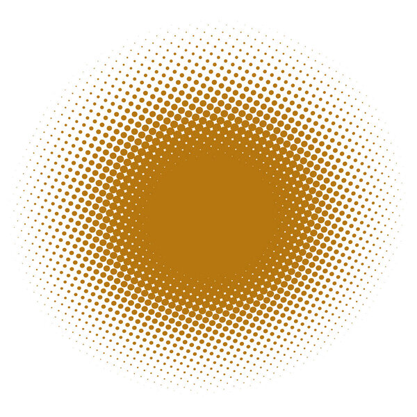 Colorful halftone vector pattern, texture in 3d perspective. Circles, dots, screentone illustration. Freckle, stipple-stippling, speckles illustration. Pointillist vector art