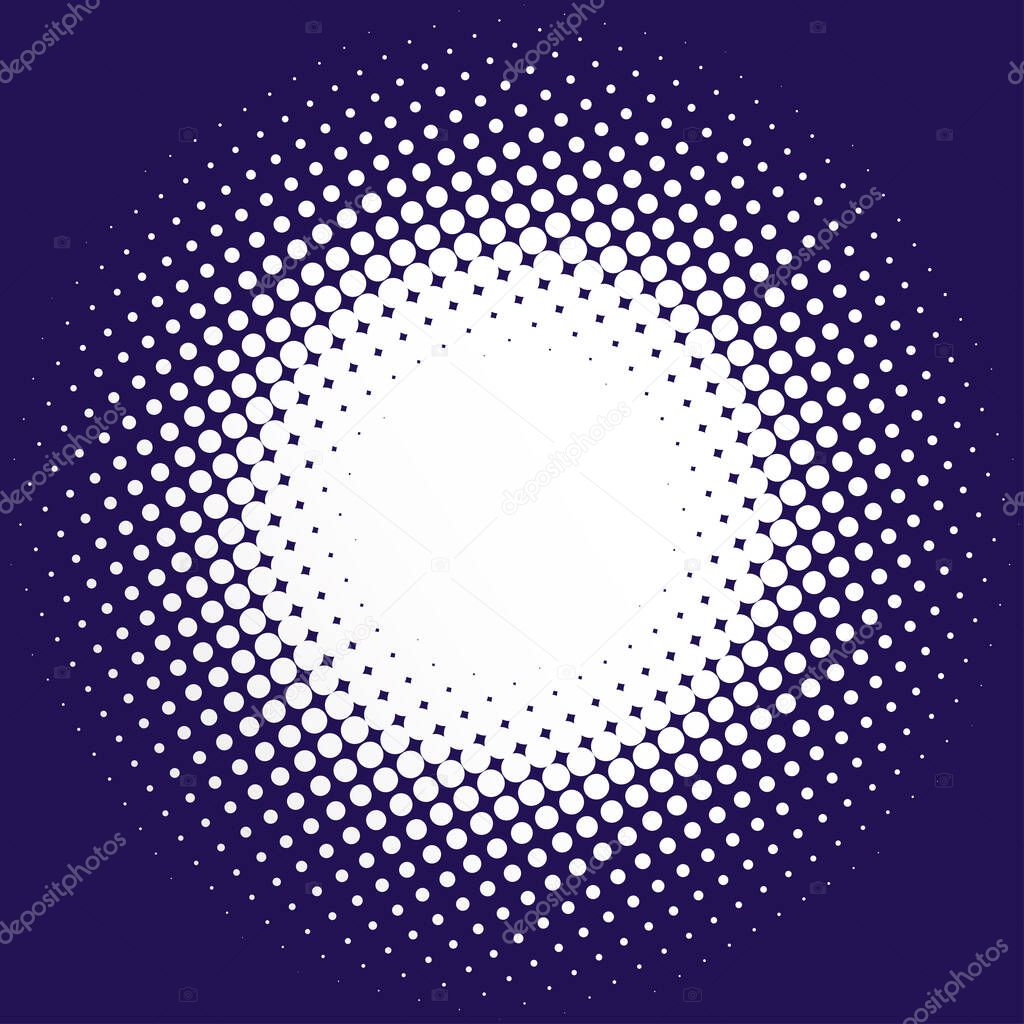 Colorful halftone vector pattern, texture design element. Circles, dots, screentone illustration. Freckle, stipple-stippling, speckles illustration. Pointillist vector art