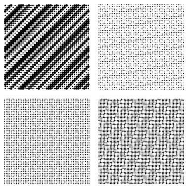 Yarı ton noktalar, noktalı desen. Noktacılık, noktalama vektörü çizimi. Ders lastiğini belirler