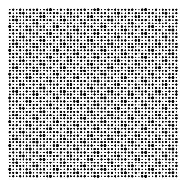 Yarı ton noktalar, noktalı desen. Noktacılık, noktalama vektörü çizimi. Ders lastiğini belirler