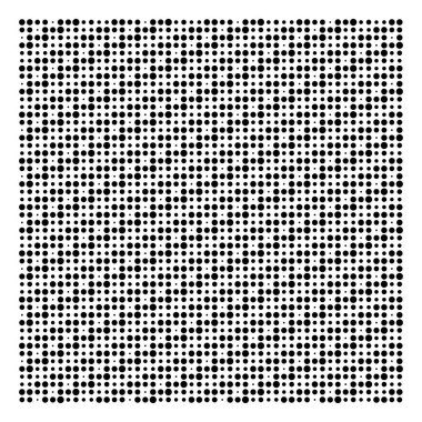 Yarı ton noktalar, noktalı desen. Noktacılık, noktalama vektörü çizimi. Ders lastiğini belirler