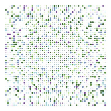 Yarı ton noktalar, noktalı desen. Noktacılık, noktalama vektörü çizimi. Ders lastiğini belirler