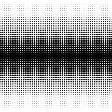 Noktalar soyut çemberler arka plan, daireler. Yarım ton benekleri, noktalama ve noktalama vektör çizimi. Screentone polka-noktalar, noktalama işaretleri, noktacı yatay tasarım
