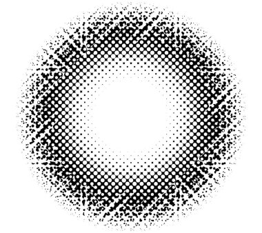 Yarım ton (yarım ton) element. Noktalar, daireler, benekler ve çiller vektör illüstrasyonu. Noktalama dizaynı