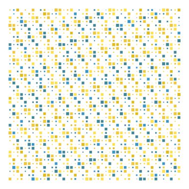 Küp, kare geometrik yarım ton. Kare, kübik vektör illüstrasyonu