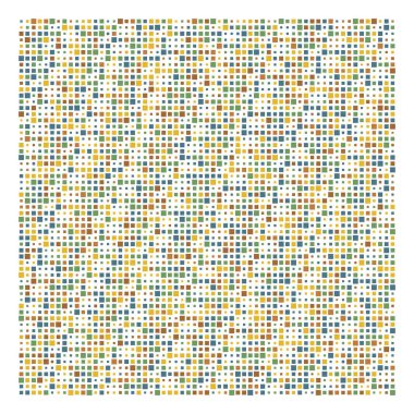 Küp, kare geometrik yarım ton. Kare, kübik vektör illüstrasyonu