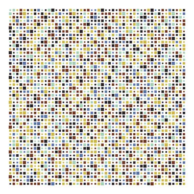 Küp, kare geometrik yarım ton. Kare, kübik vektör illüstrasyonu