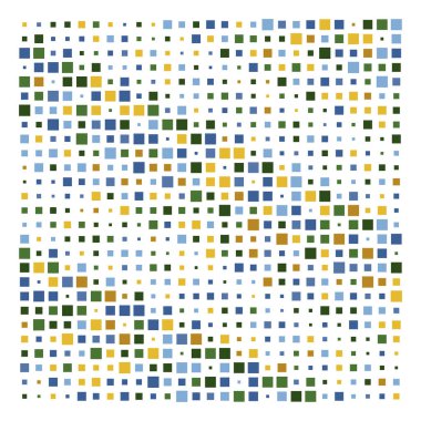 Küp, kare geometrik yarım ton. Kare, kübik vektör illüstrasyonu