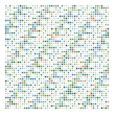 Küp, kare geometrik yarım ton. Kare, kübik vektör illüstrasyonu