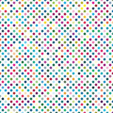 Tekrarlanabilir yıldız arkaplanı, yıldız deseni. Kusursuz yıldız ambalajlı kağıt deseni. Vektör illüstrasyonu
