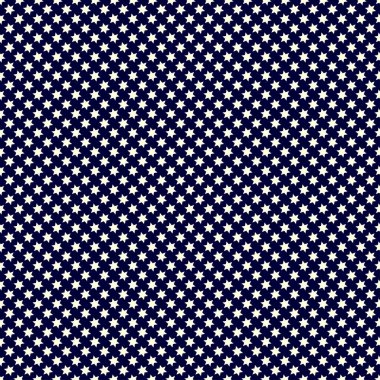 Gece gökyüzü yıldızı tekrarlanabilir desen, doku, yıldızlı gökyüzü. Vektör illüstrasyonu