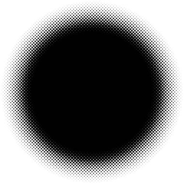 Yarı ton vektör deseni, doku. Çemberler, noktalar, ekran çizimleri. Çil, noktalama, benek çizimi. Noktacı vektör sanatı