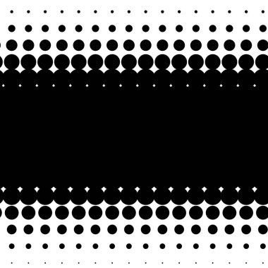 Doğrusal, yatay yarım ton vektör şablonu, doku. Çemberler, noktalar, ekran çizimleri. Çil, noktalama, benek çizimi. Noktacı vektör sanatı