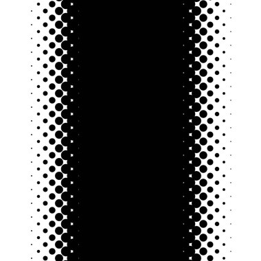 Doğrusal, yatay yarım ton vektör şablonu, doku. Çemberler, noktalar, ekran çizimleri. Çil, noktalama, benek çizimi. Noktacı vektör sanatı