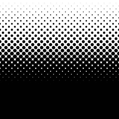 Doğrusal, yatay yarım ton vektör şablonu, doku. Çemberler, noktalar, ekran çizimleri. Çil, noktalama, benek çizimi. Noktacı vektör sanatı