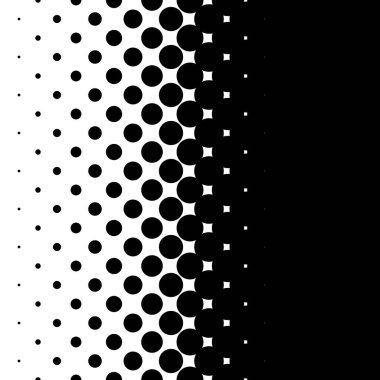 Doğrusal, yatay yarım ton vektör şablonu, doku. Çemberler, noktalar, ekran çizimleri. Çil, noktalama, benek çizimi. Noktacı vektör sanatı