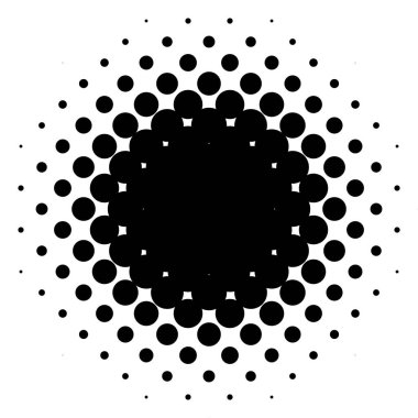 Yarı ton vektör deseni, doku. Çemberler, noktalar, ekran çizimleri. Çil, noktalama, benek çizimi. Noktacı vektör sanatı