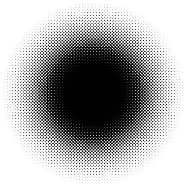 Yarı ton vektör deseni, doku. Çemberler, noktalar, ekran çizimleri. Çil, noktalama, benek çizimi. Noktacı vektör sanatı