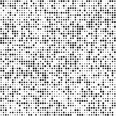 Rastgele noktalar, daireler, benekler. Çilli, noktalı arka plan. Soyut çember vektörü. Noktalama Listesi-Noktalama Çizimi