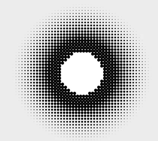 Halftone Halve Toon Element Stippen Cirkels Spikkels Sproeten Vectorillustratie Ontwerp — Stockvector