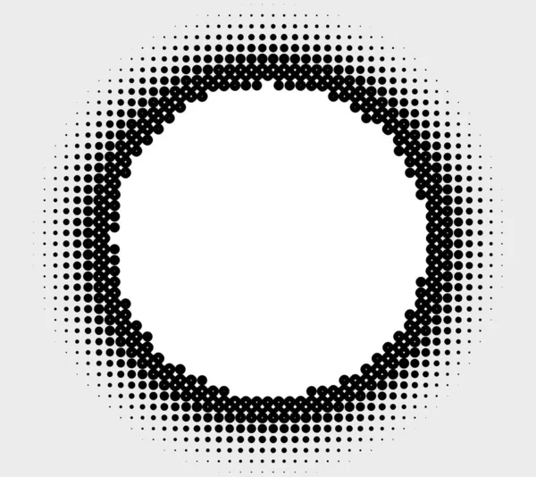Halftone Halve Toon Element Stippen Cirkels Spikkels Sproeten Vectorillustratie Ontwerp — Stockvector