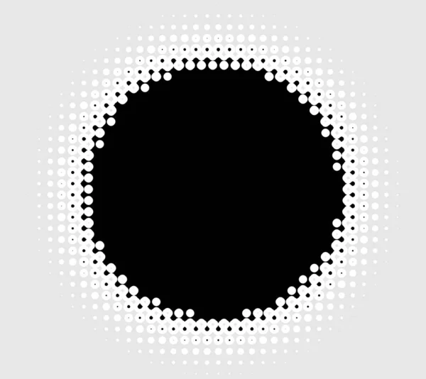 Halftone Halve Toon Element Stippen Cirkels Spikkels Sproeten Vectorillustratie Ontwerp — Stockvector