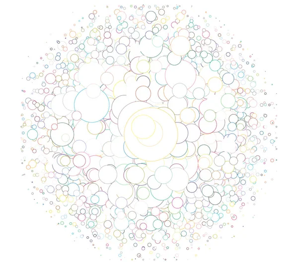 Décrivez Élément Demi Ton Demi Ton Des Anneaux Chevauchement Intersection — Image vectorielle