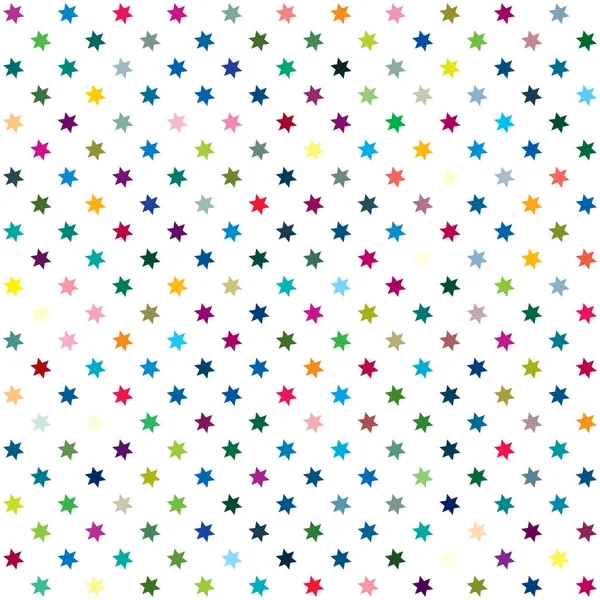 Repeatable Star Background Star Pattern Seamless Starry Wrapping Paper Pattern — Stock Vector