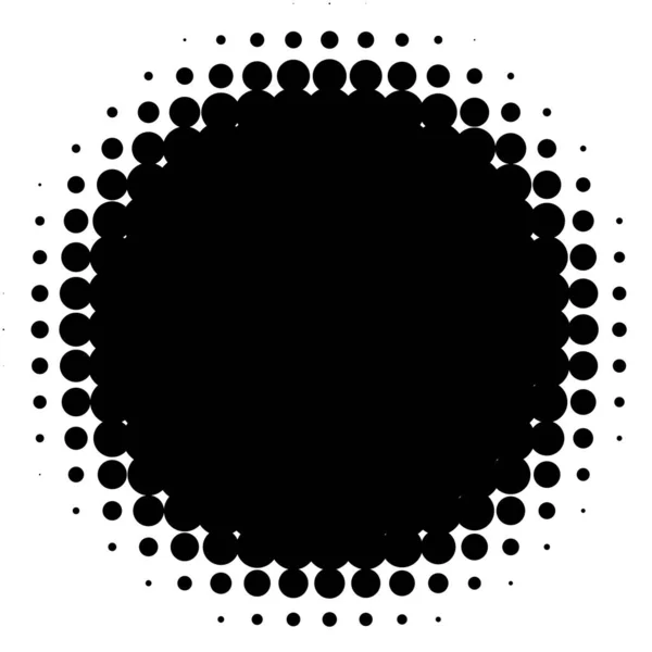 Motif Vectoriel Demi Teinte Texture Cercles Points Illustration Screentone Freckle — Image vectorielle