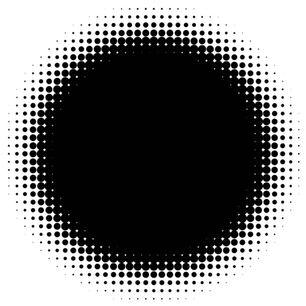 Halftone Vectorpatroon Textuur Cirkels Stippen Screentone Illustratie Sproeten Stippen Stippen — Stockvector