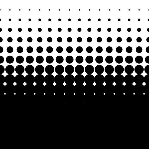Motif Vectoriel Linéaire Horizontal Texture Cercles Points Illustration Screentone Freckle — Image vectorielle