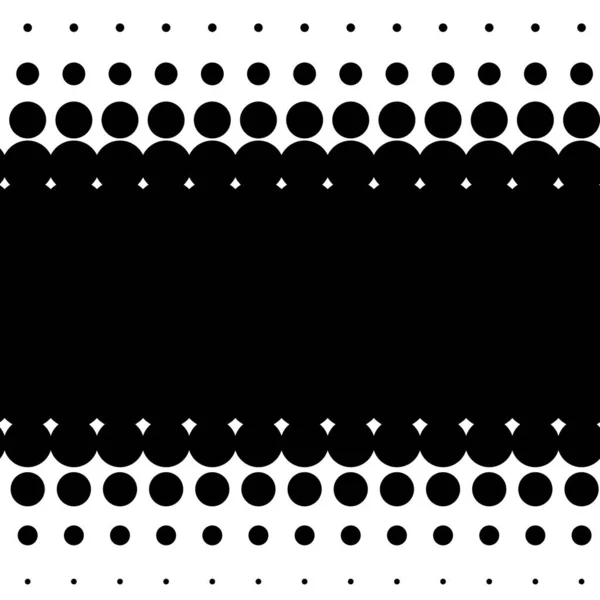 Motif Vectoriel Linéaire Horizontal Texture Cercles Points Illustration Screentone Freckle — Image vectorielle