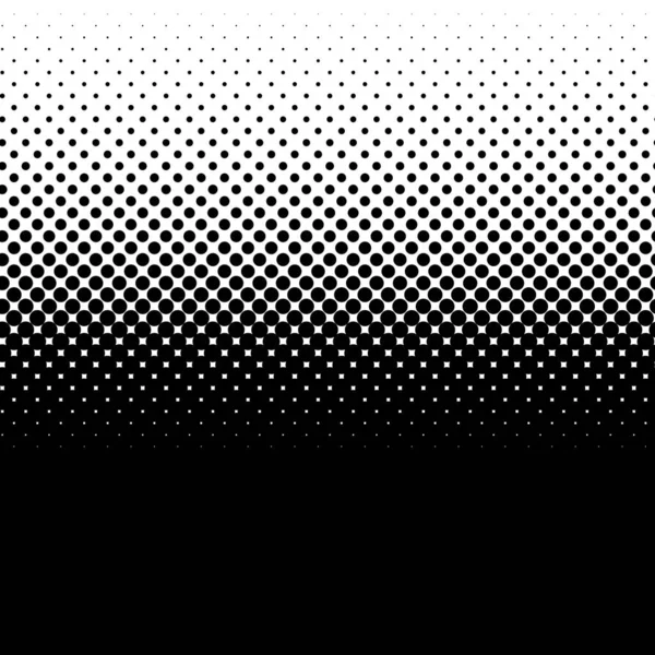 Patrón Lineal Horizontal Vectorial Medio Tono Textura Círculos Puntos Ilustración — Vector de stock