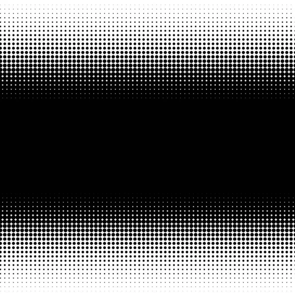 Linear Horizontal Halftone Vector Pattern Texture Circles Dots Screentone Illustration — Stock Vector