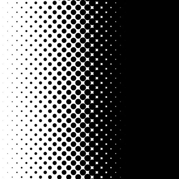 Linear Horizontal Halftone Vector Pattern Texture Circles Dots Screentone Illustration — Stock Vector