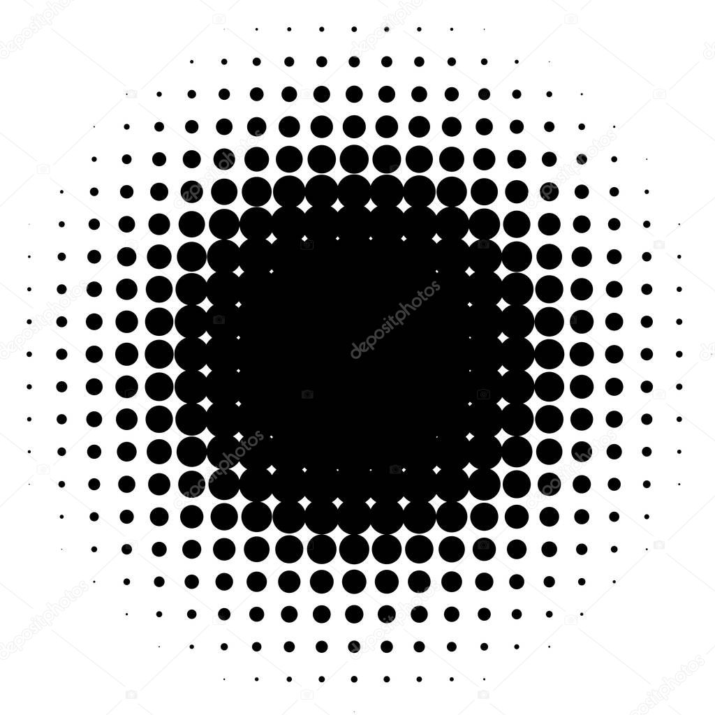 Halftone vector pattern, texture. Circles, dots, screentone illustration. Freckle, stipple-stippling, speckles illustration. Pointillist vector art