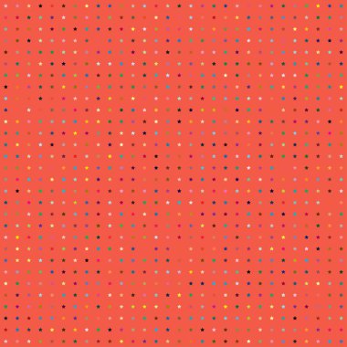 Tekrarlanabilir yıldız arkaplanı, yıldız deseni. Kusursuz yıldız ambalajlı kağıt deseni. Vektör illüstrasyonu