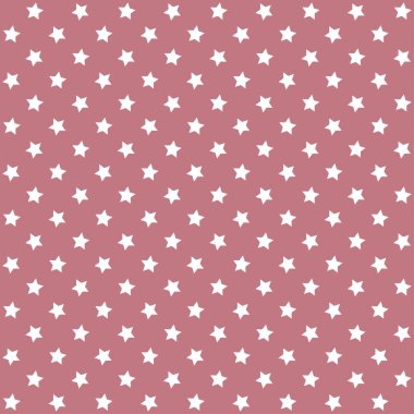 Yıldız arkaplanı ve desen. Kusursuz bir şekilde tekrarlanabilir. Basit, temel kalıp, arka plan. Vektör illüstrasyonu